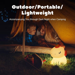 Unicorn Touch Night Lamp – Soft Glow LED Bedside Light