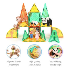 Window Art Magnetic Tiles – 47 Pcs Creative Building Set