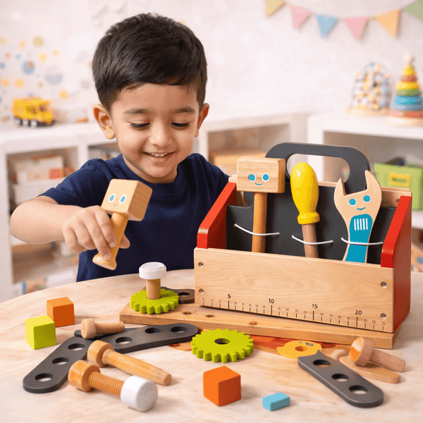 🔧 Wooden Kids Toolset – Creative Builder Play Set